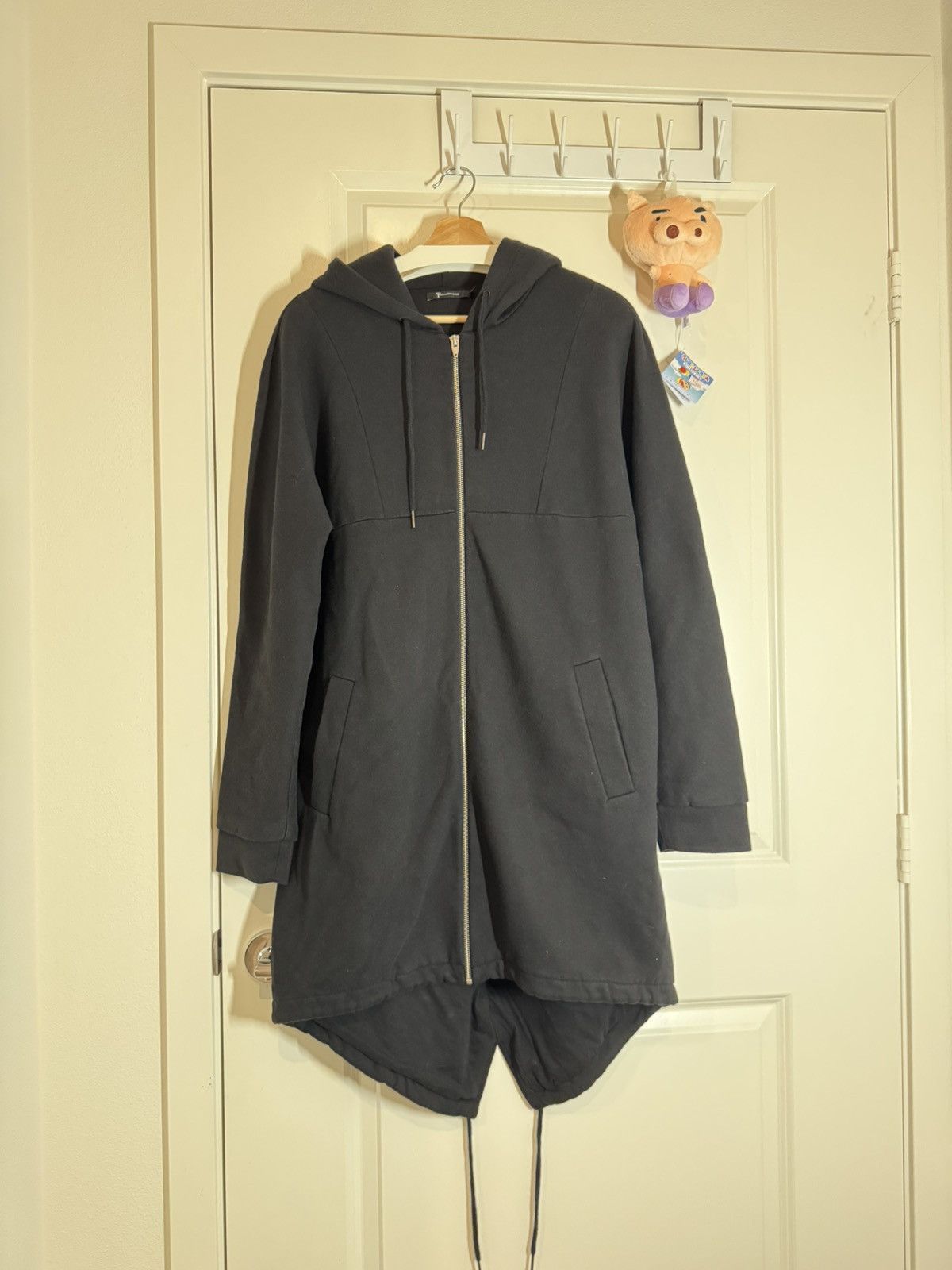 T by Alexander Wang Hooded Parka Black