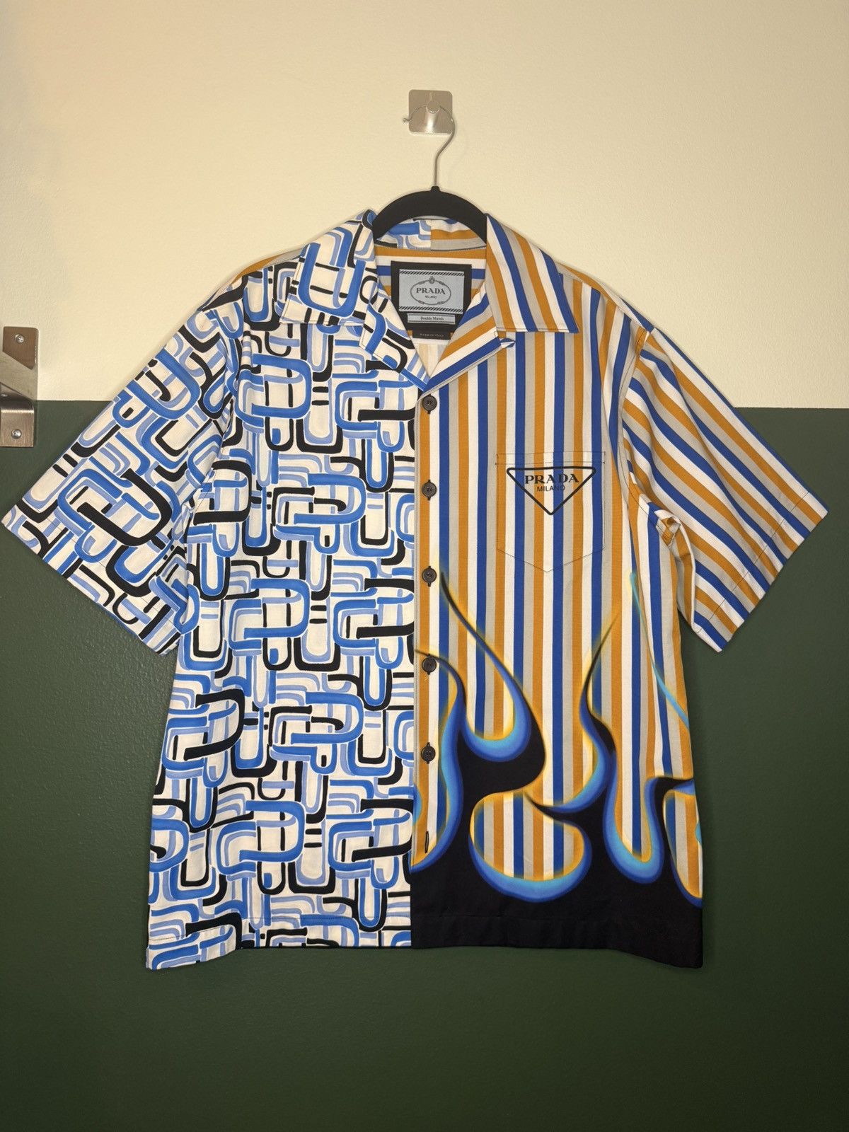 Prada Prada Double Match Cotton Shirt Small Size US S / EU 44-46 / 1 - 1 Thumbnail