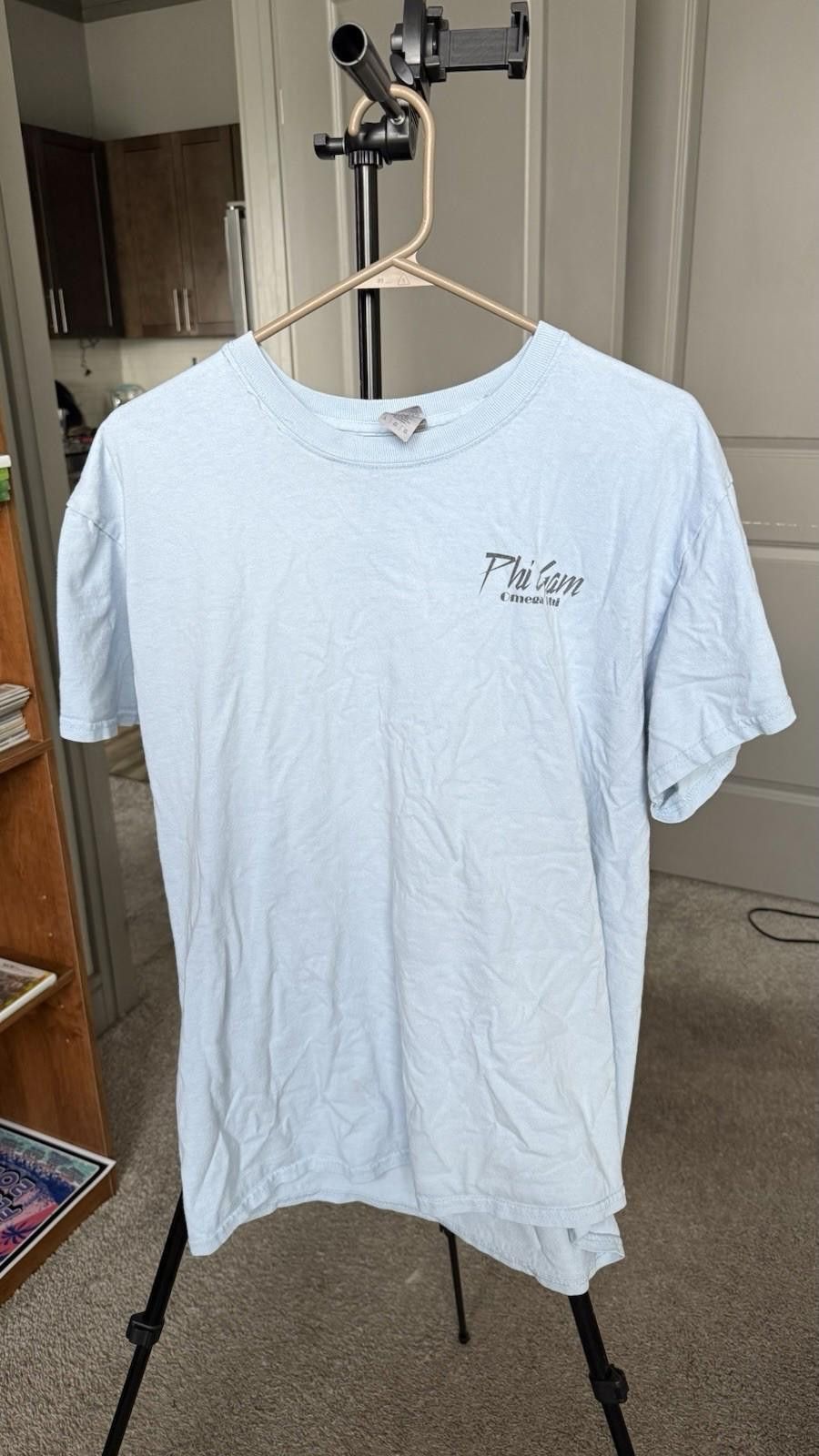 Other Omega Phi Fraternity T Shirt Blue Size L Fall Rush 2021 Size ONE SIZE - 3 Thumbnail