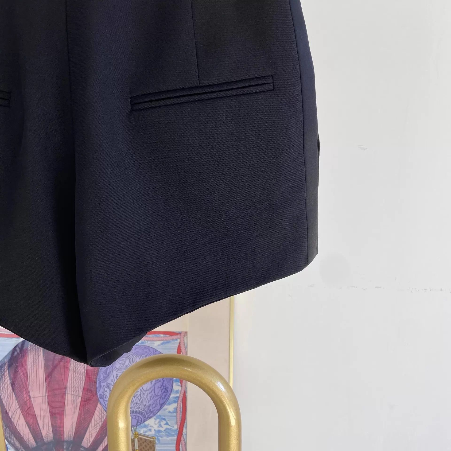 Saint Laurent Paris Saint Laurent Black Short F36 Pre-Owned Size 25" / US 0 / IT 36 - 5 Thumbnail