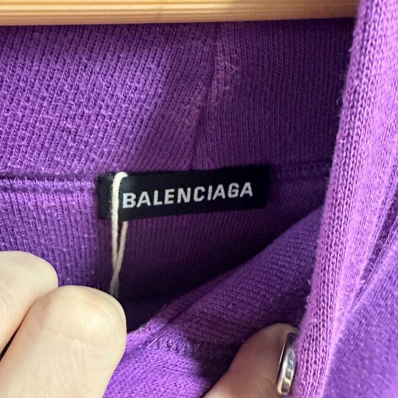 Balenciaga Balenciaga Purple Sweatshirt Size US XS / EU 42 / 0 - 3 Thumbnail