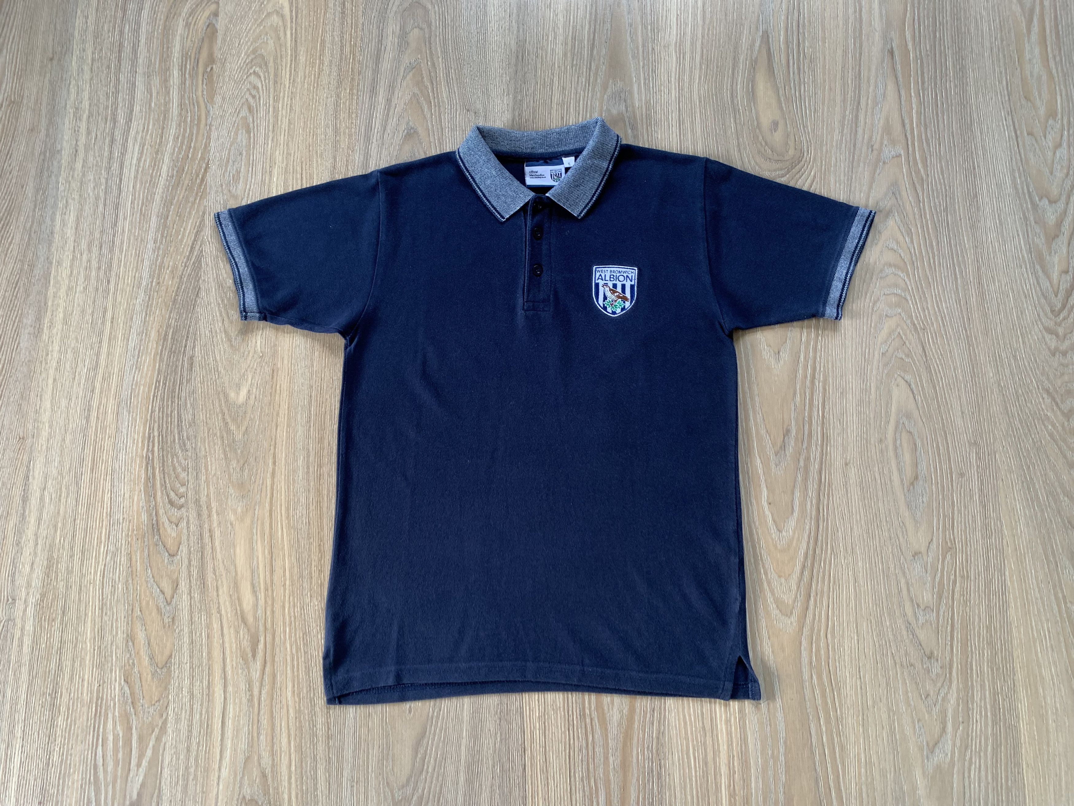 Vintage Vintage West Bromwich Albion FC Cotton Polo T-Shirt Size US S / EU 44-46 / 1 - 2 Thumbnail