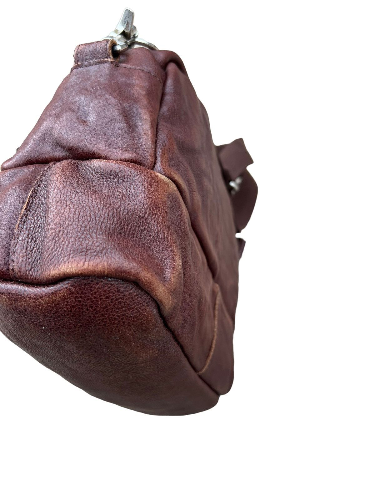 Japanese Brand Vintage Butler Verner Sails Patina Leather Bag 2 Compartment Size ONE SIZE - 16 Thumbnail