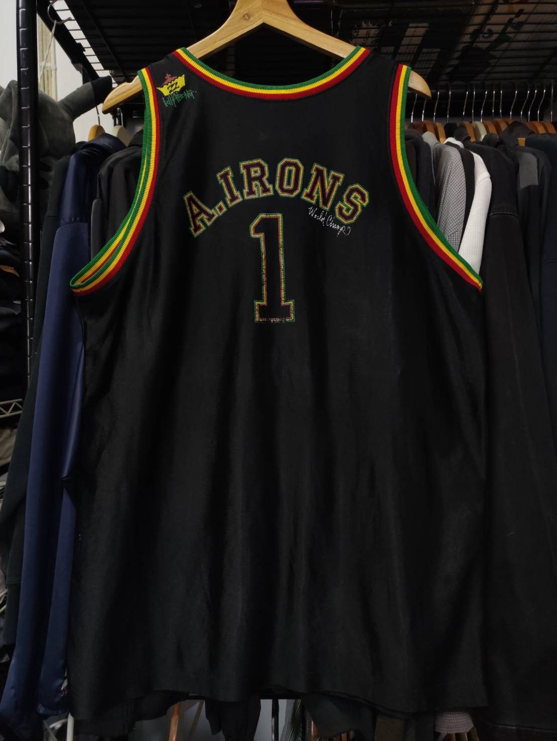 Billabong Vtg Billabong Andy Irons #1 World Champ Hawaii Rasta jersey Size US XL / EU 56 / 4 - 2 Thumbnail