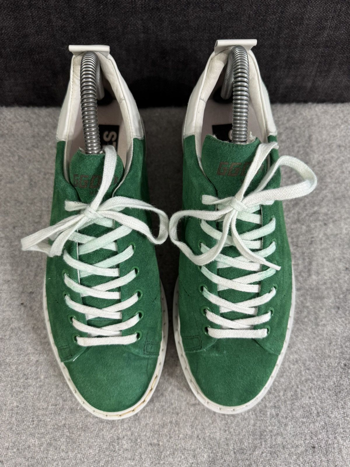 Golden Goose Golden Goose Starter Green Suede Low Top Sneakers size 39 Size US 9 / IT 39 - 4 Thumbnail