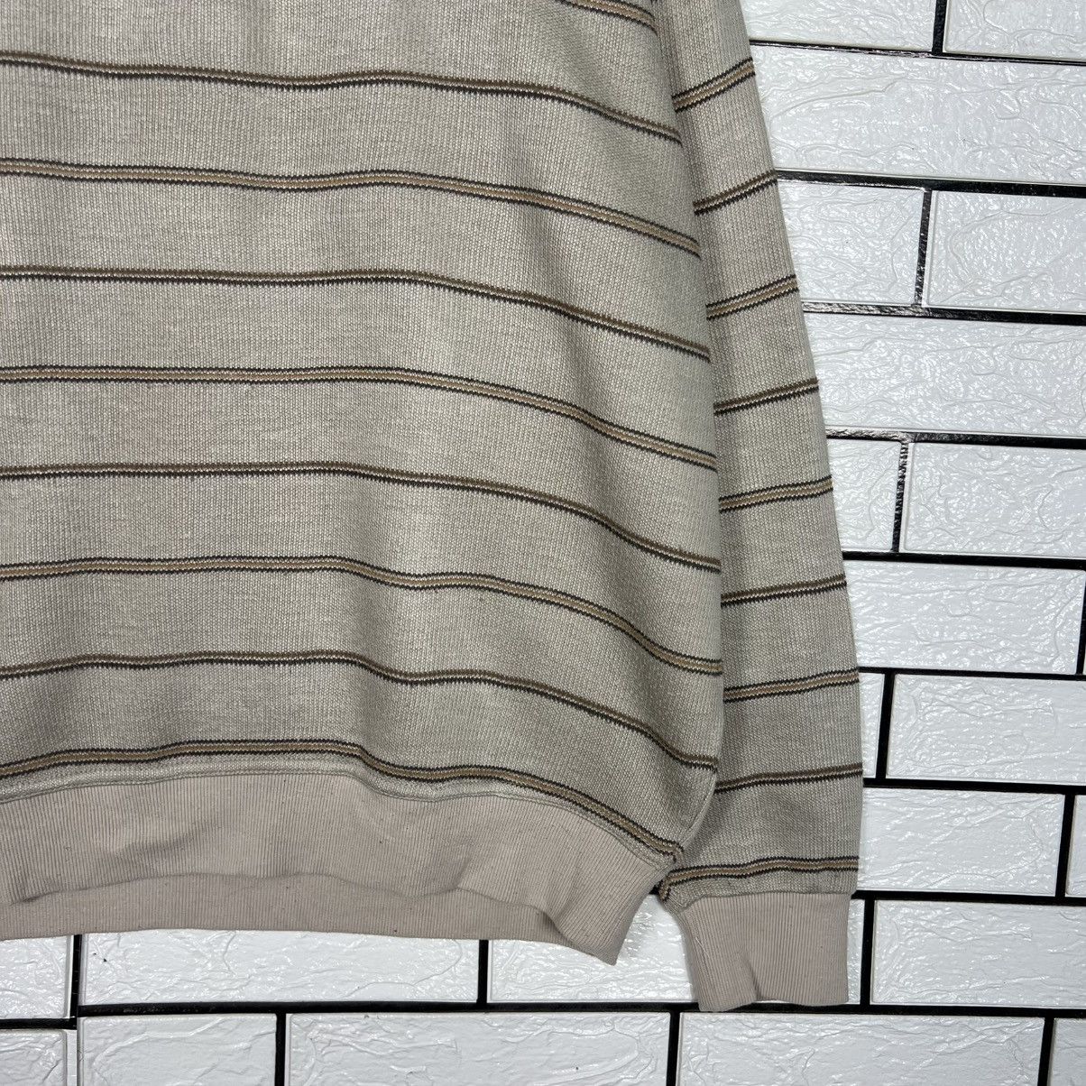 Kansai Yamamoto KANSAI YAMAMOTO Striped Sweatshirt Crewneck #4294-C195 Size US XL / EU 56 / 4 - 7 Thumbnail