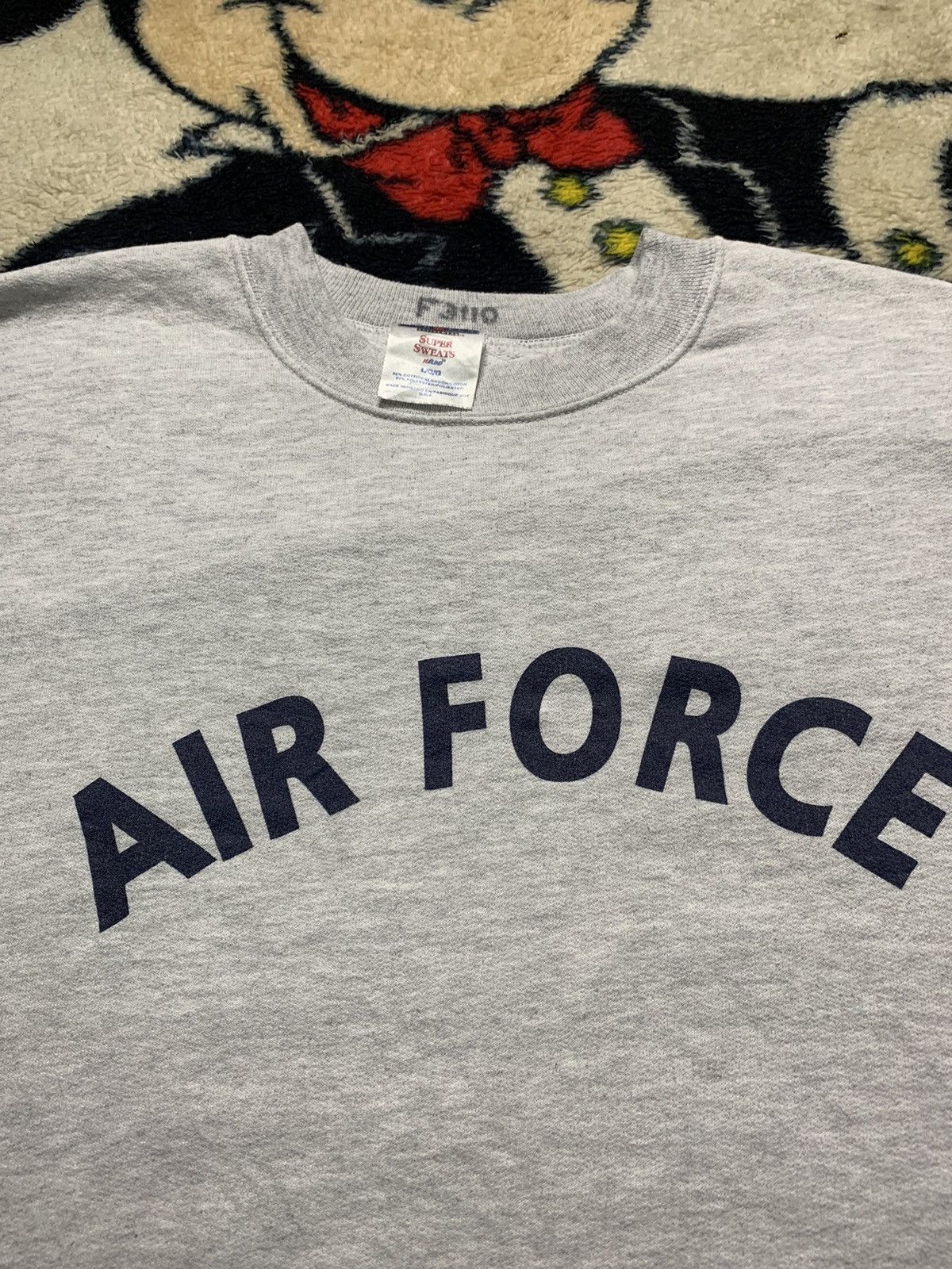 Vintage VINTAGE US AIR FORCE CENTRE SPELL OUT SWEATSHIRT Size US L / EU 52-54 / 3 - 5 Thumbnail