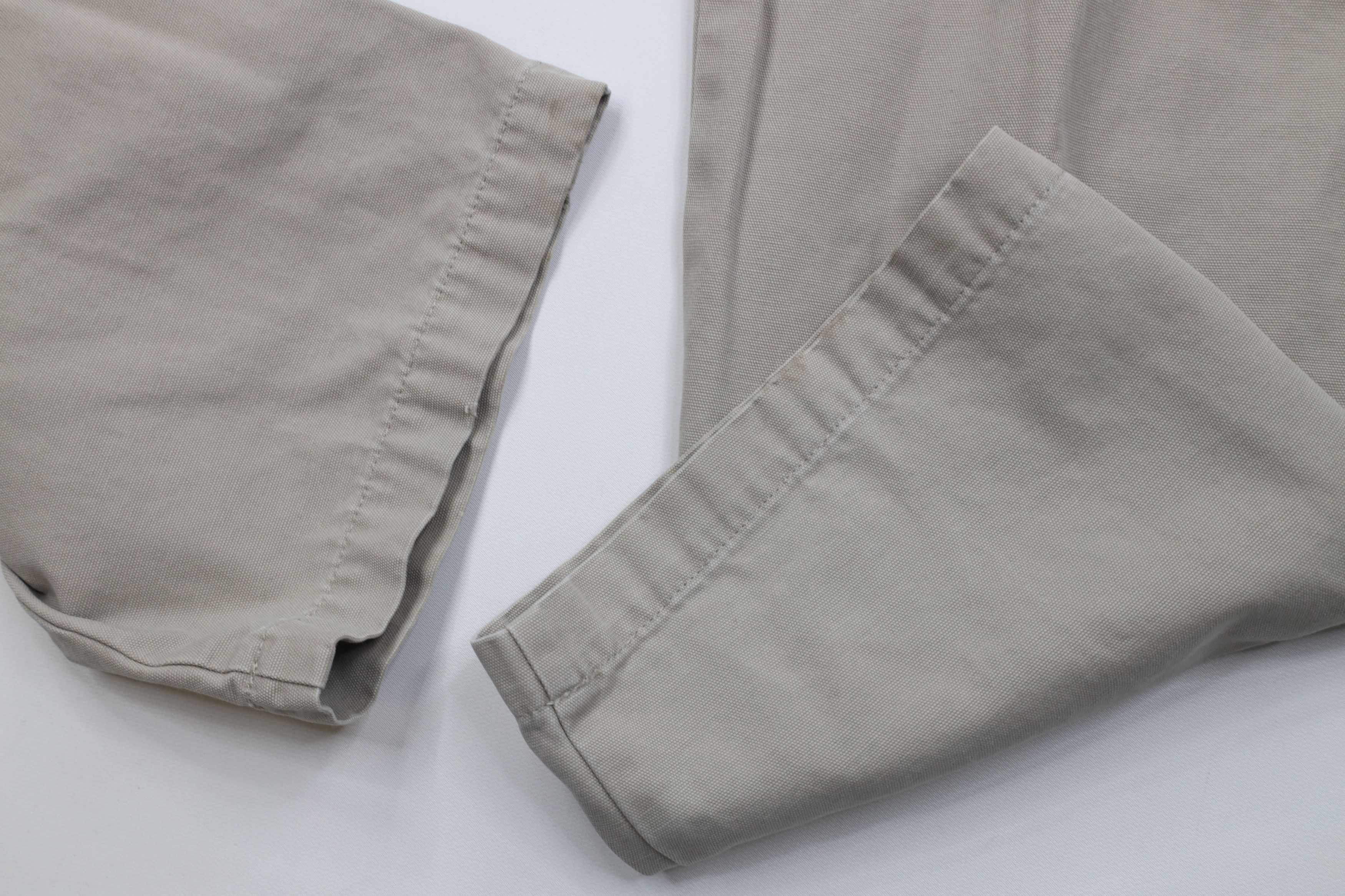 Vintage Vintage 90s Streetwear Wide Leg Cargo Pants Beige Cotton Size US 36 / EU 52 - 5 Thumbnail