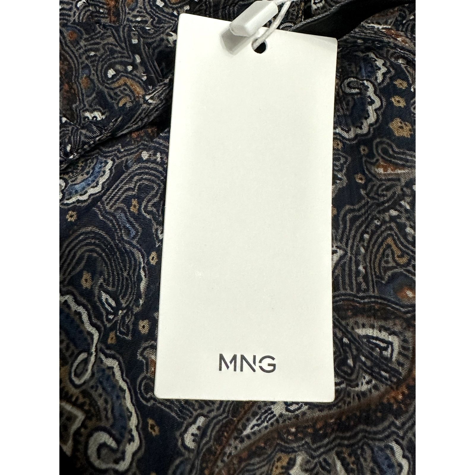 Other MNG Mini Chiffon Dress Long Sleeves Paisley Multi 16 NWT Size XXL / US 16-18 / IT 52-54 - 9 Thumbnail