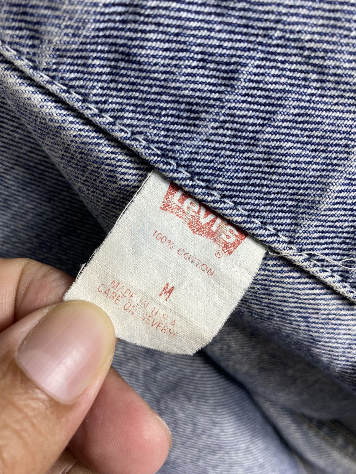 Levi's Vintage Clothing Vintage Levis Distressed Denim Button Jacket Size US M / EU 48-50 / 2 - 14 Thumbnail