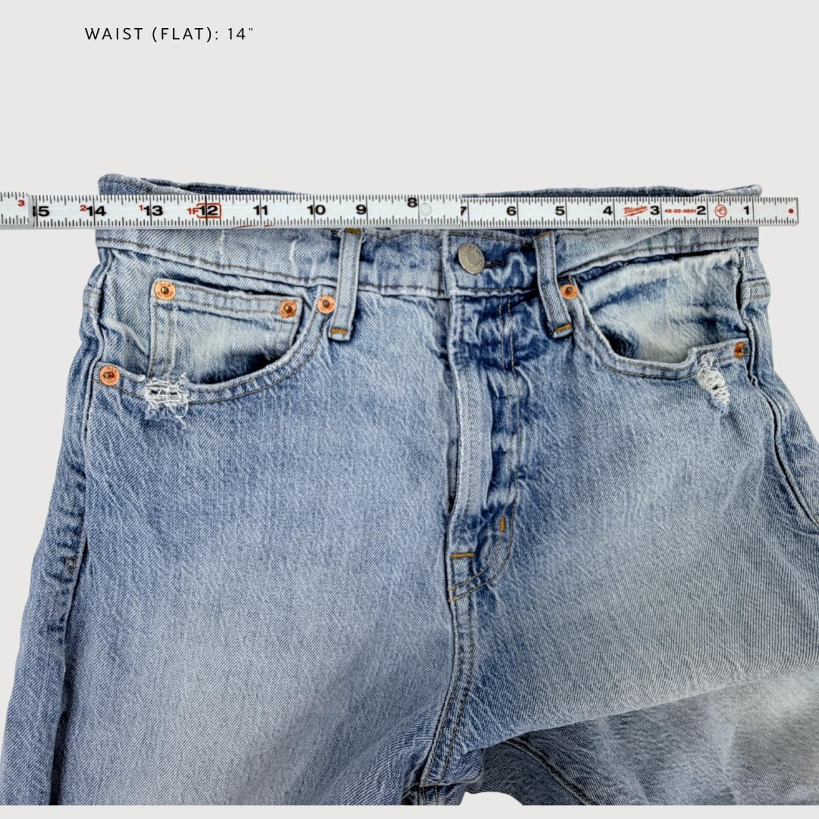 Gap Gap Wide Leg Jeans Light Wash High Rise 28 Y2K Size 28" / US 6 / IT 42 - 7 Thumbnail