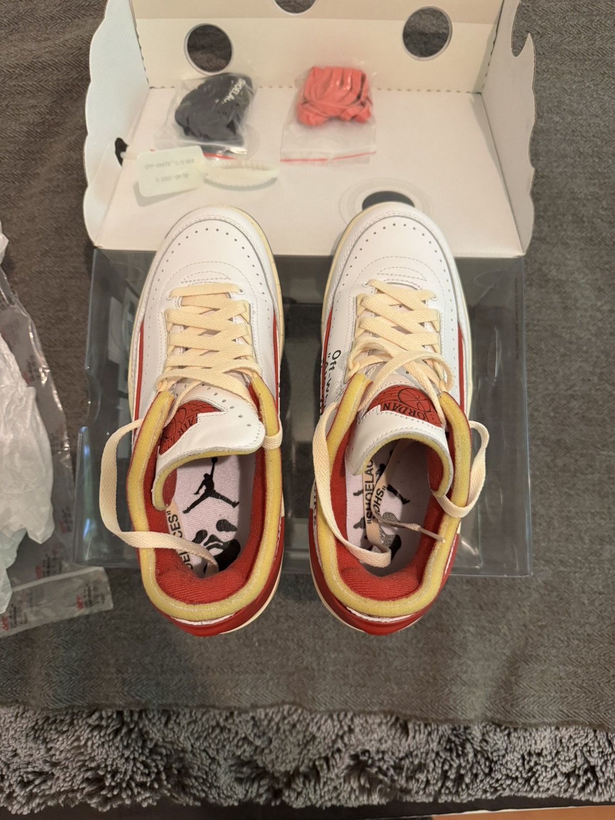 Jordan Brand × Off-White Off-White x Air Jordan 2 Retro Low SP 'White Varsity Size US 7 / EU 40 - 9 Thumbnail