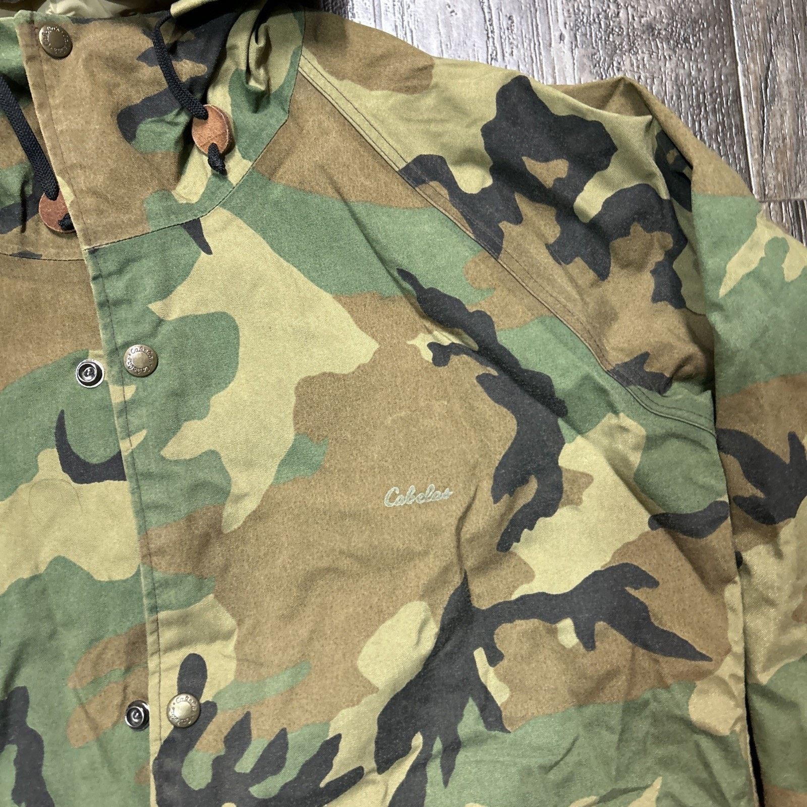 Cabelas VTG USA made CABELAS camouflage GORE-TEX M woodland hunting Size US M / EU 48-50 / 2 - 2 Thumbnail