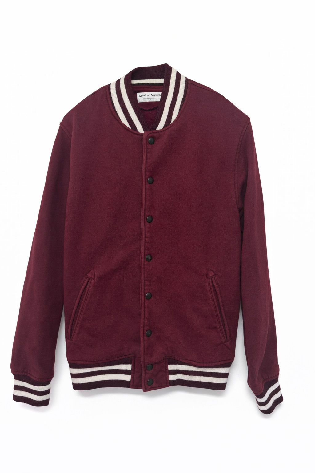 American Apparel Vintage Varsity Jacket Red White USA
