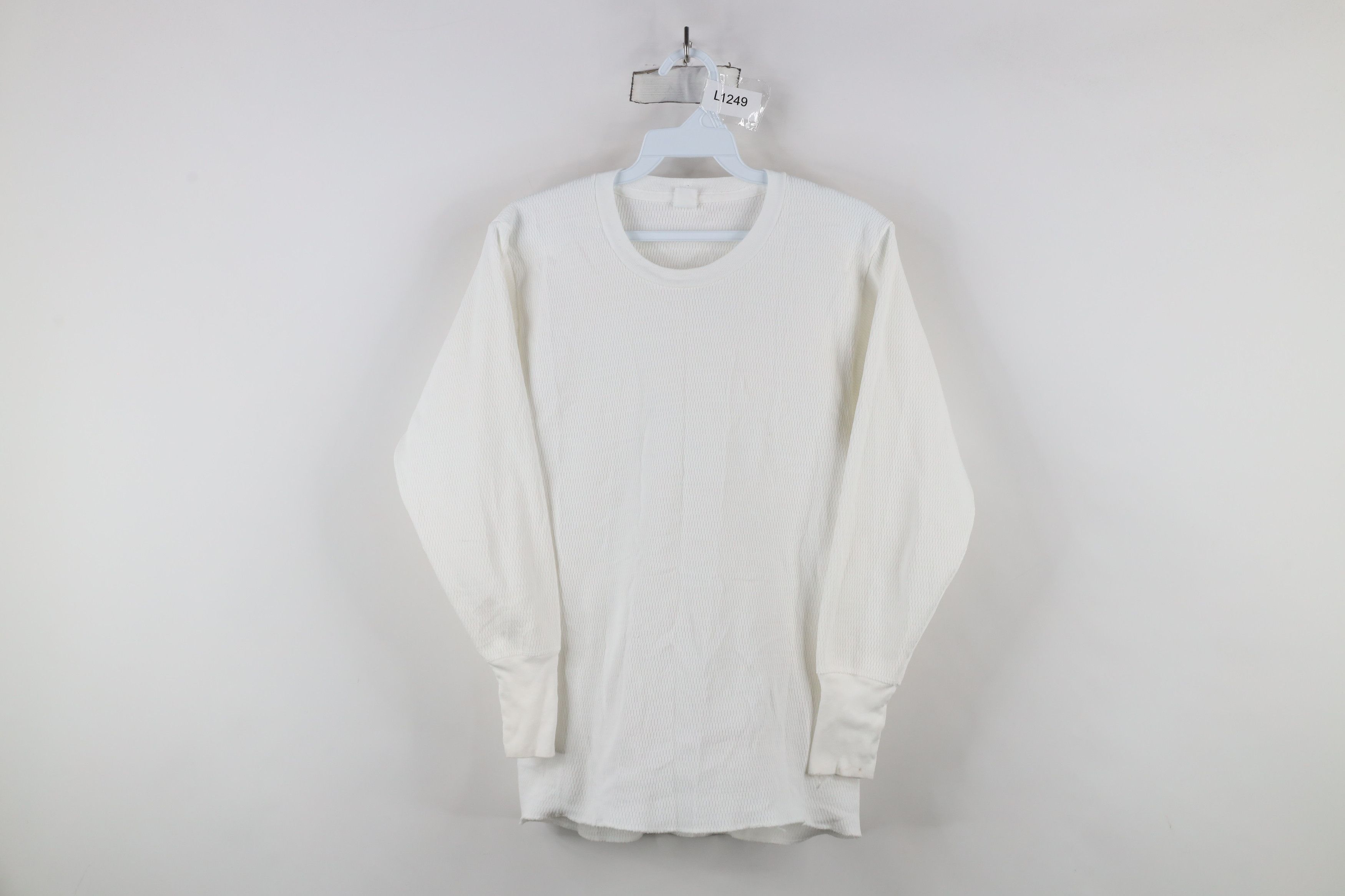 Vintage Vintage 70s Streetwear Waffle Knit Long Sleeve T-Shirt USA Size US M / EU 48-50 / 2 - 1 Thumbnail