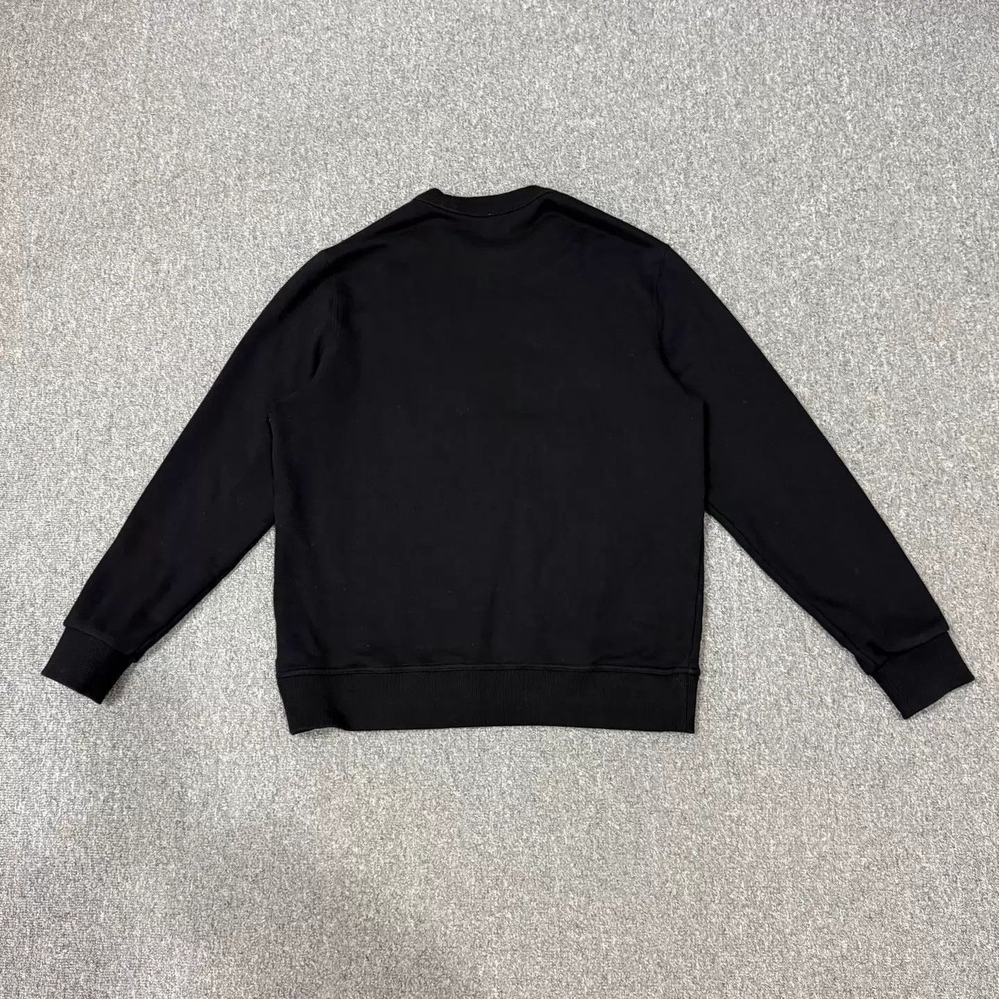 Burberry Black Crew Neck Sweatshirt with Embroidered Design. Size US M / EU 48-50 / 2 - 2 Thumbnail
