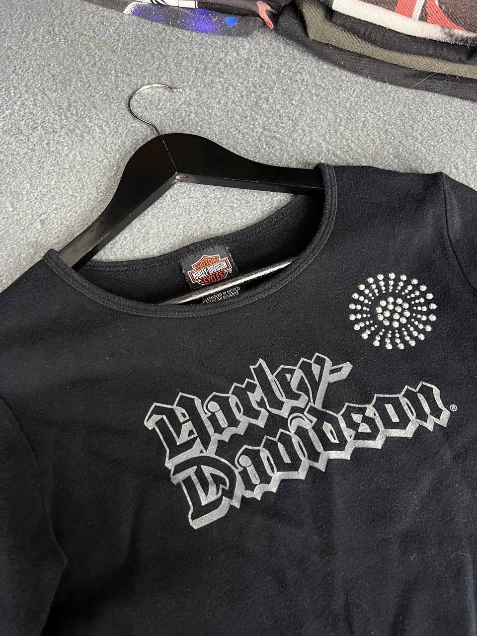 Harley Davidson Vintage Harley Davidson Y2K Grunge Printed Long Sleeve Top Size S / US 4 / IT 40 - 5 Thumbnail