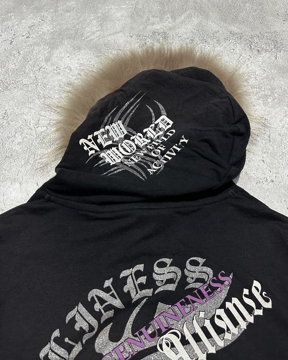 Japanese Brand Y2k Excuse Fur Hoodie Tribal Poem Ifsixwasnine Lgb Style Size US M / EU 48-50 / 2 - 8 Thumbnail