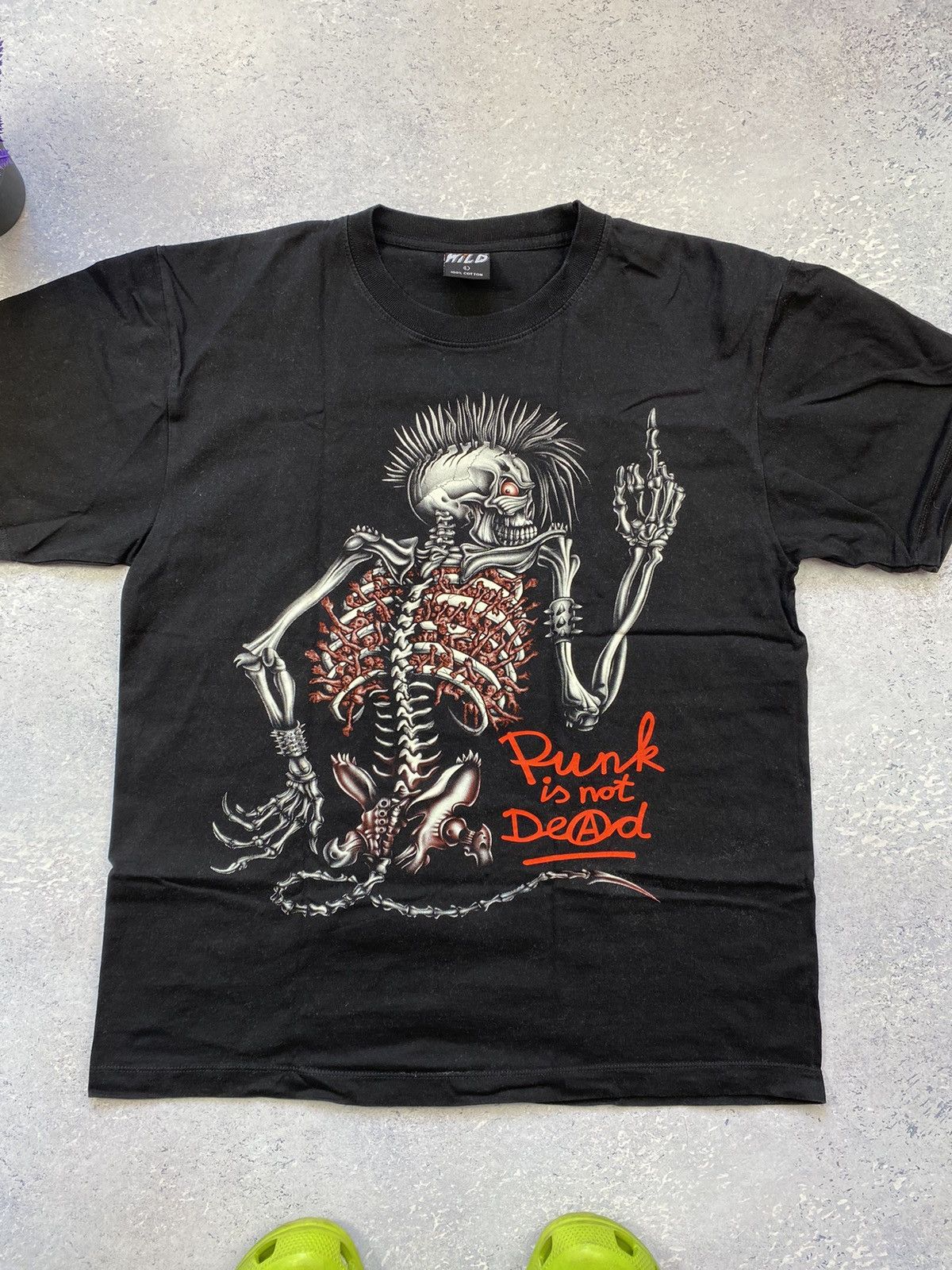 Band Tees Men’s Black T-shirt Punk is not dead Big centre logo large Size US L / EU 52-54 / 3 - 3 Thumbnail