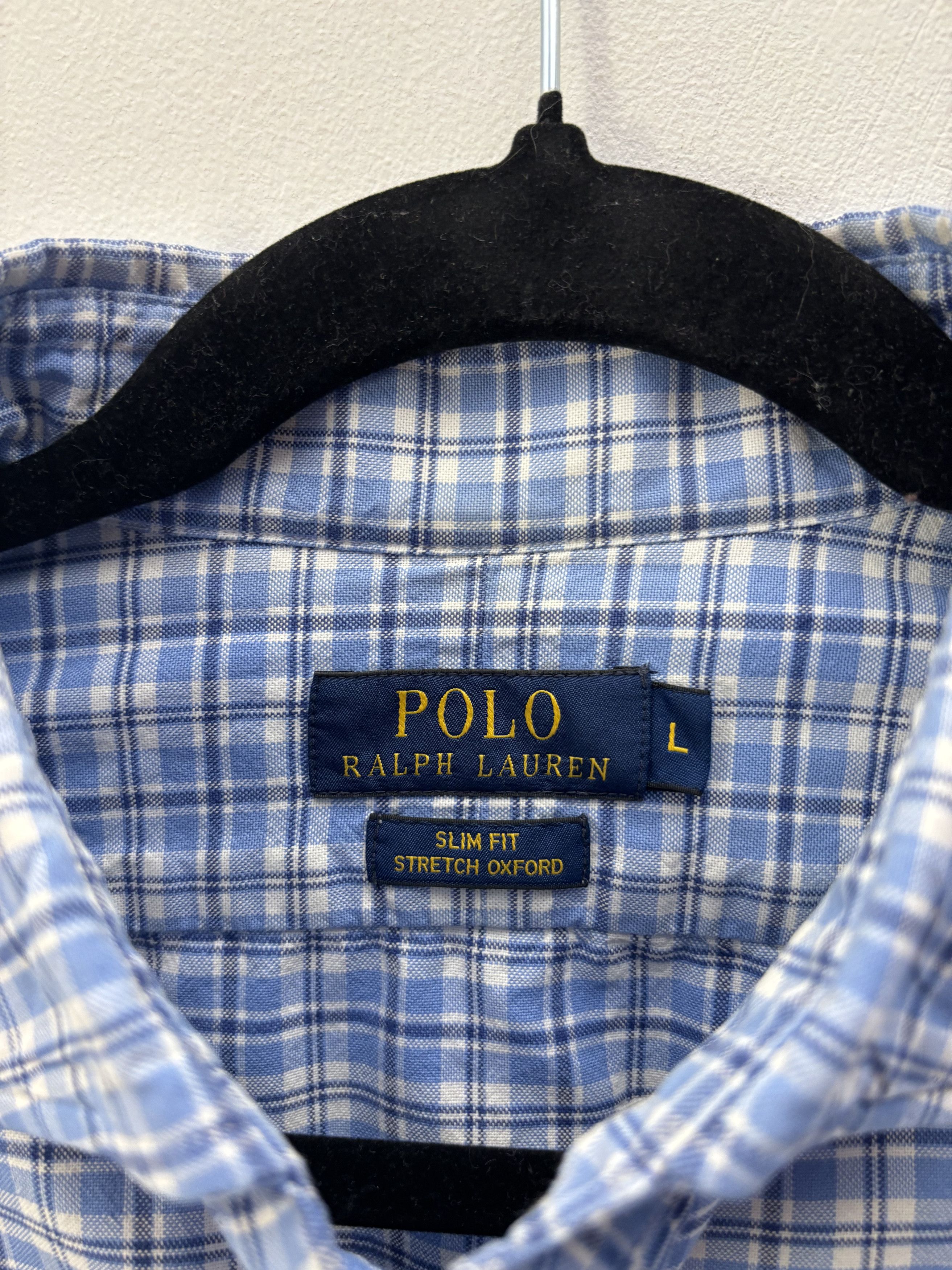 Polo Ralph Lauren × Ralph Lauren Vintage Polo Ralph Lauren Chested Blue Shirt Size US L / EU 52-54 / 3 - 7 Thumbnail