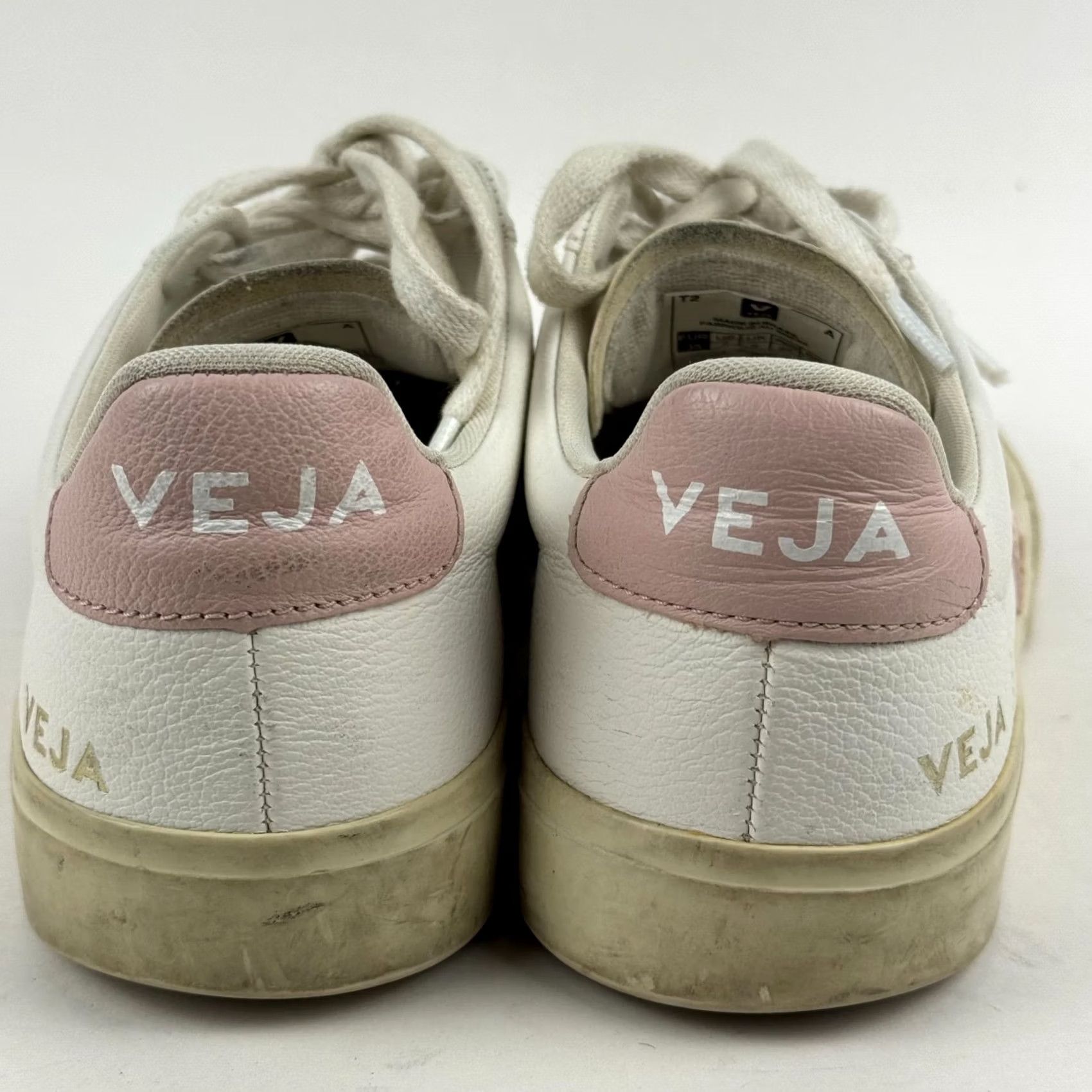 Veja VEJA Campo Womens White Leather Sneakers Low Top Casual Shoes Size S / US 4 / IT 40 - 4 Thumbnail