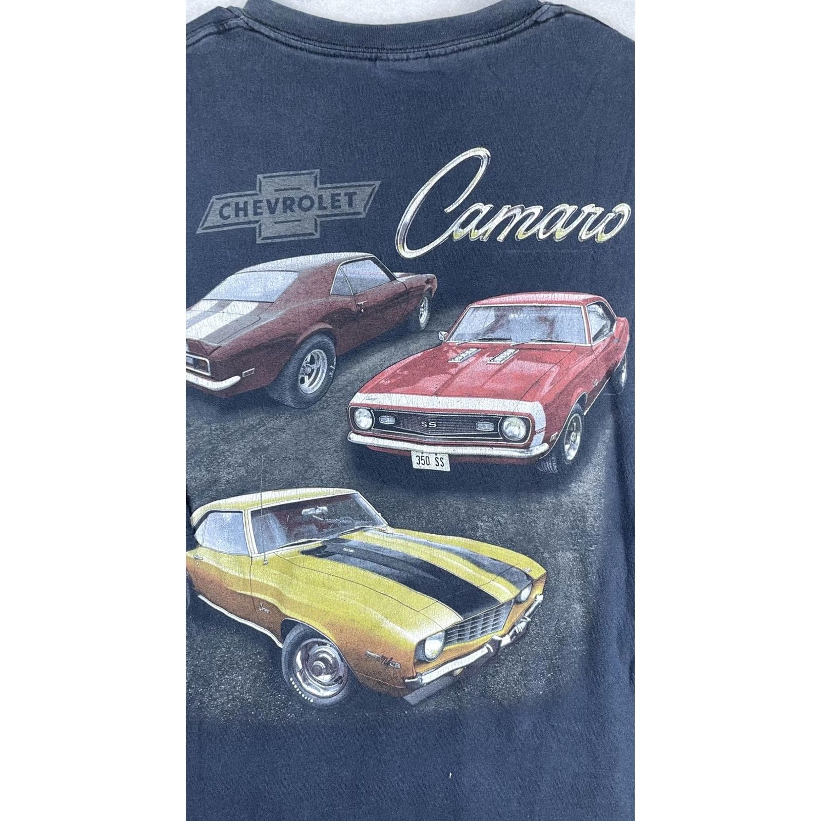 Gildan Gildan Shirt Mens 2XL Blue Chevrolet Camaro Graphic Tee T-Shirt Size US XXL / EU 58 / 5 - 7 Thumbnail