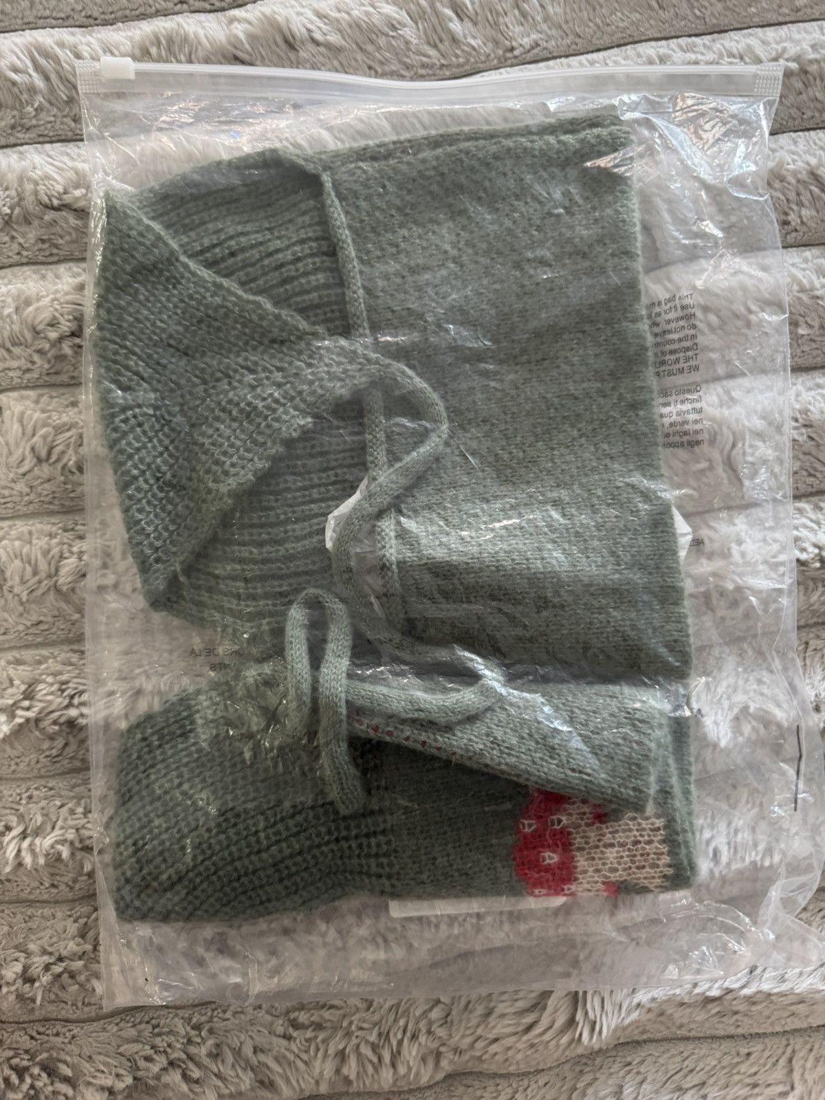 Handmade knit olive mushroom halter crochet festival tank daisy EDC Size ONE SIZE - 14 Thumbnail