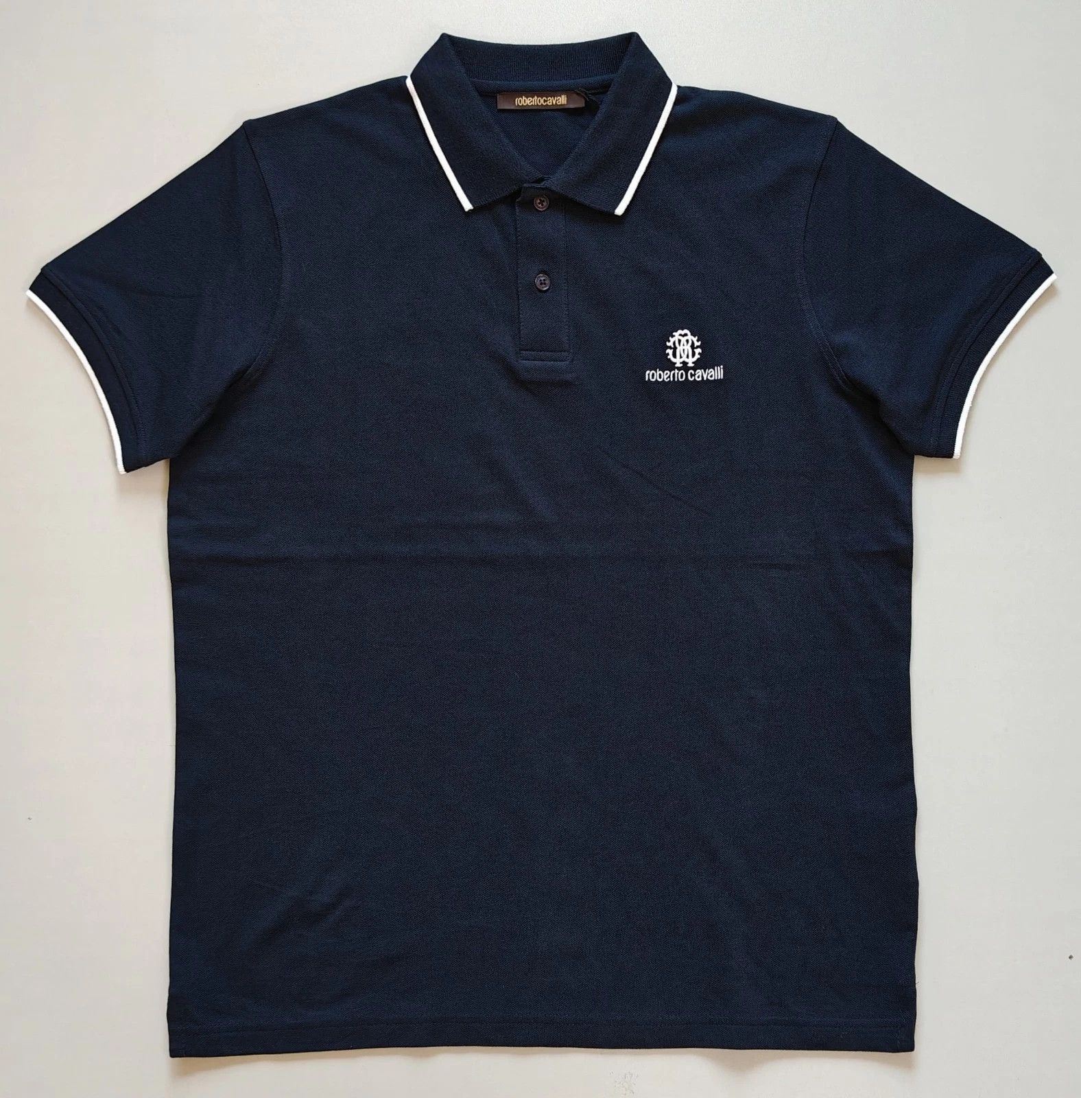 Roberto Cavalli Robert Cavalli RC Monogram-Embroidered Polo Shirt T / 6006 Size US L / EU 52-54 / 3 - 2 Thumbnail