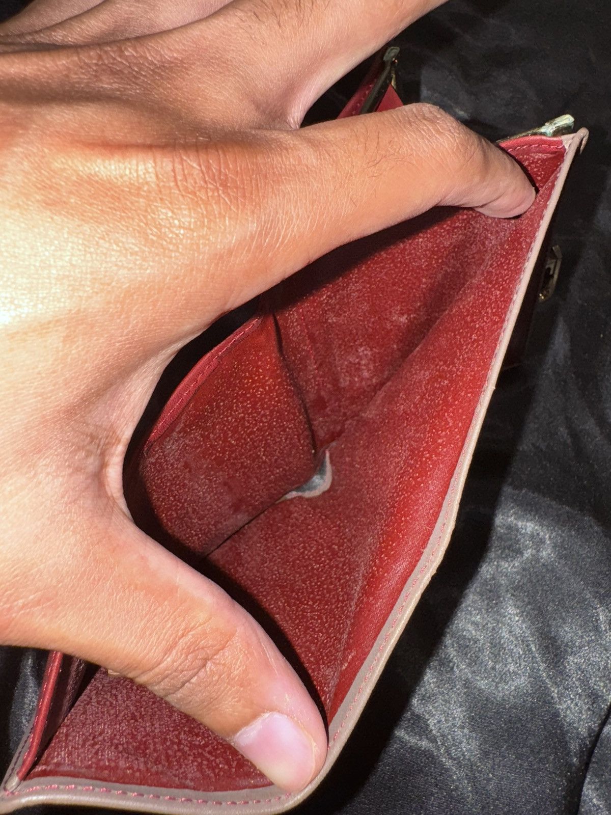 Givenchy × Vintage Givenchy Burgandy Leather GHW Bi-Fold Wallet Size ONE SIZE - 6 Thumbnail