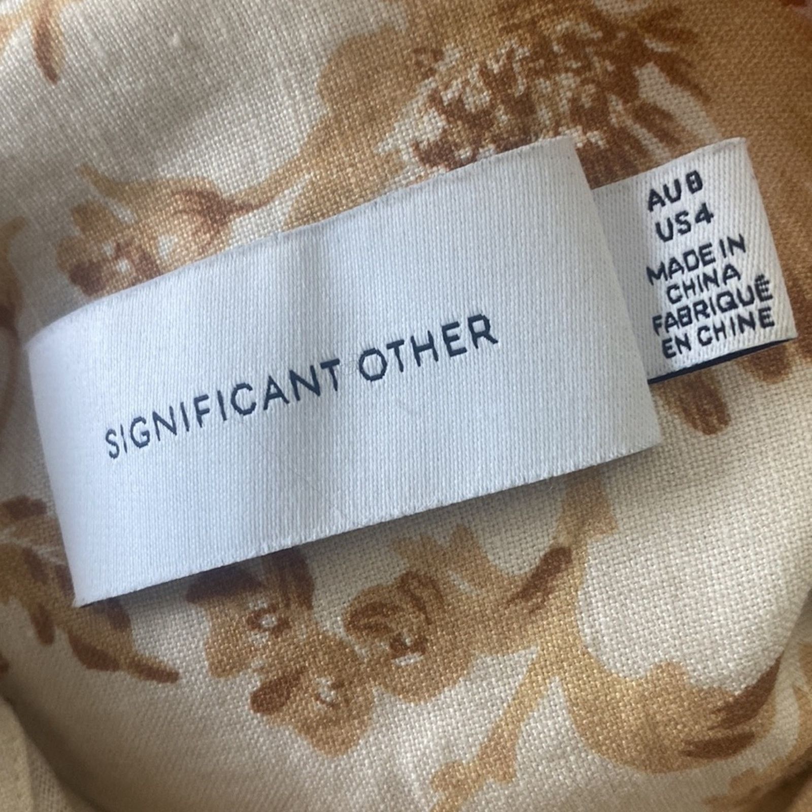Anthropologie SIGNIFICANT OTHER Aphrodite Belted Jumpsuit Linen Blend Size 27" / US 4 / IT 40 - 12 Thumbnail