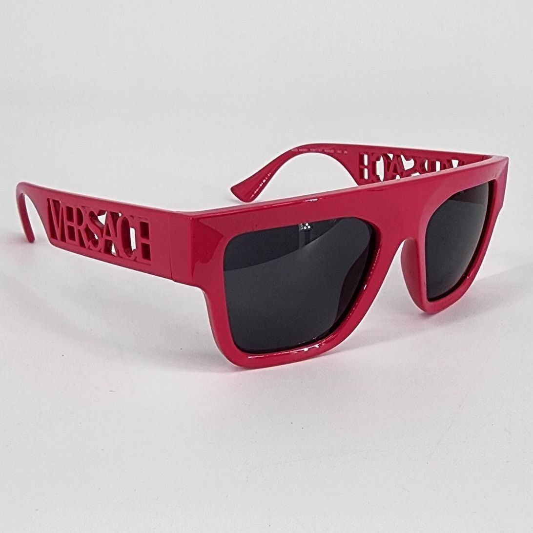 Versace Versace 90s Vintage Logo Bright Pink Unisex Sunglasses Size ONE SIZE - 9 Thumbnail
