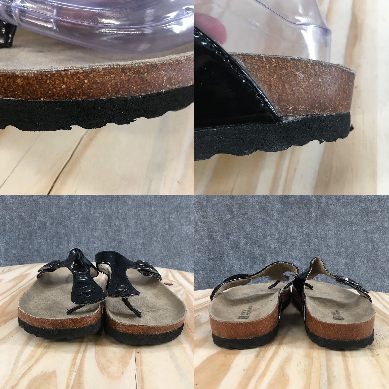 Vintage White Mountain Sandals Womens 7M Chicory Thong Black Slip On Casual W16970Z Size US 7 / IT 37 - 8 Thumbnail