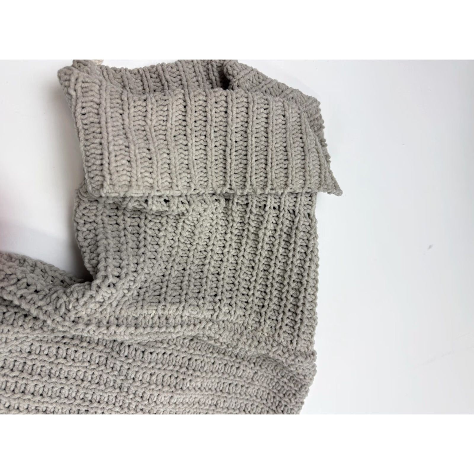 Vintage Davi & Dani Sweater Womens 3XL Gray Chunky Knit Short Sleeve Oversized Pullover Size XXL / US 16-18 / IT 52-54 - 2 Thumbnail