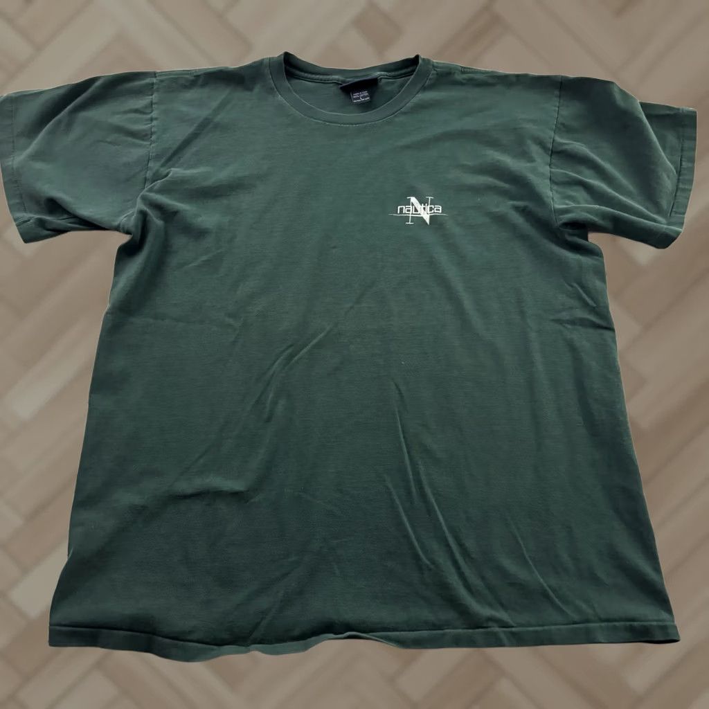 Nautica Vintage Nautica T-Shirt Men L Green Short Sleeve Cotton Shirt Size US L / EU 52-54 / 3 - 1 Thumbnail