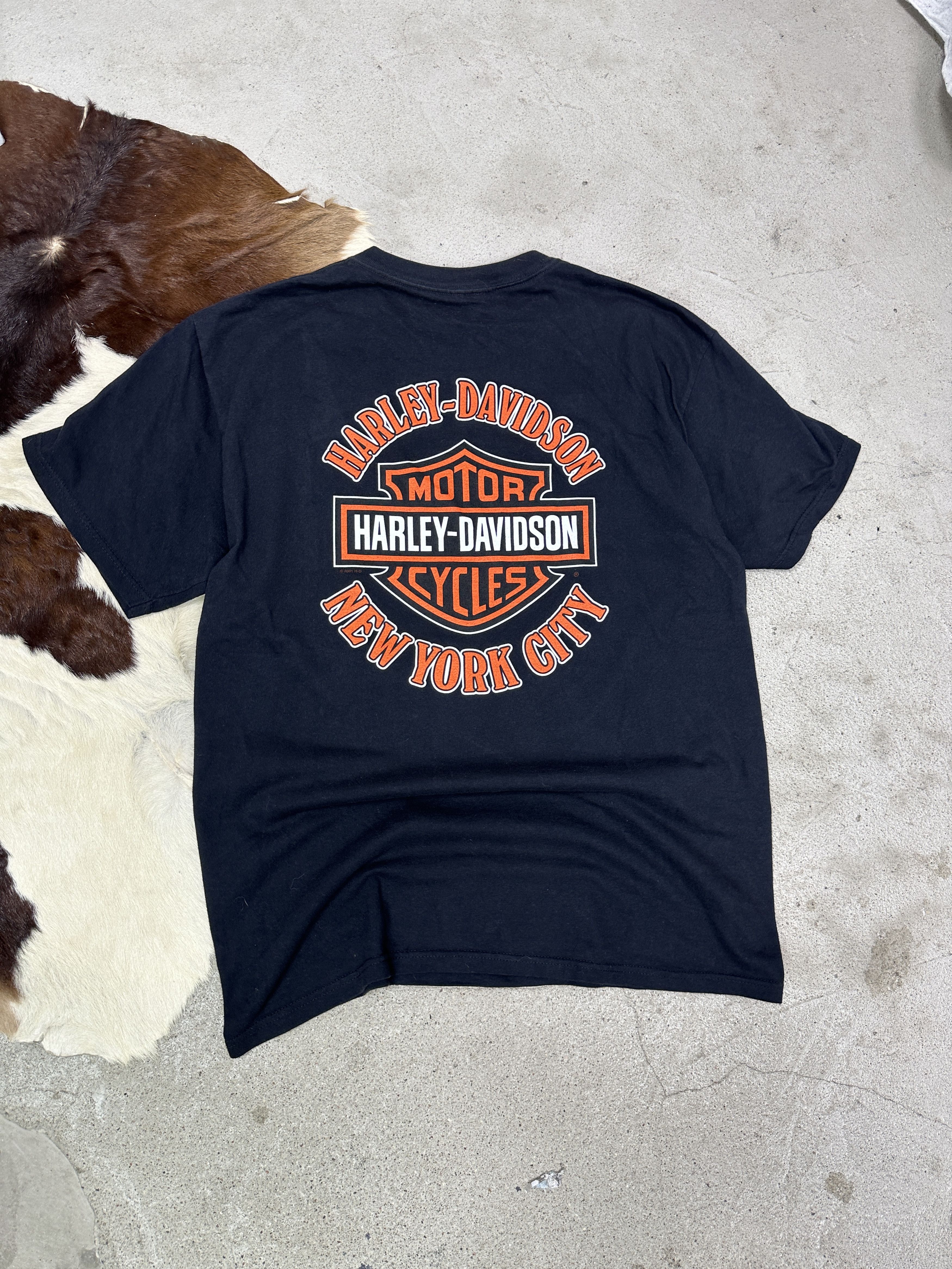 Harley Davidson Vintage Moto Biker Grunge Harley Davidson T-shirt Y2K Size US L / EU 52-54 / 3 - 1 Thumbnail