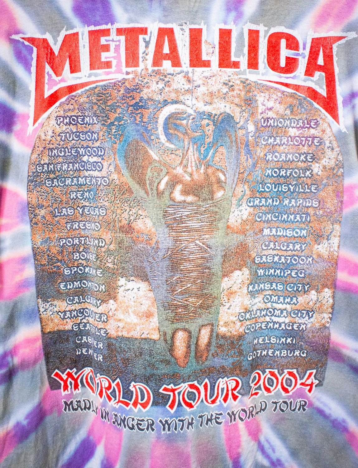 Band Tees × Vintage Vintage Metallica St Anger World Tour Concert T Shirt 2004 Size US XL / EU 56 / 4 - 5 Thumbnail