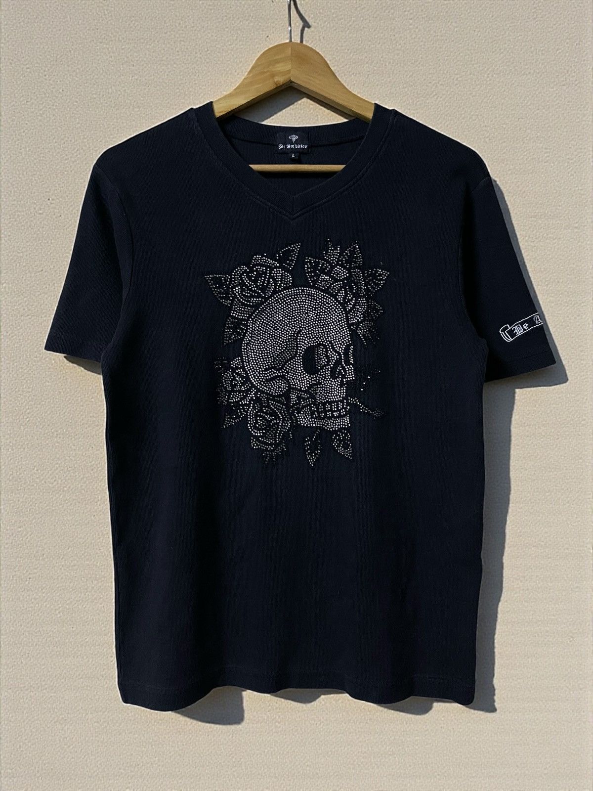 If Six Was Nine Punk Embellished Skull Rose Tattoo By Be For Company Size US L / EU 52-54 / 3 - 1 Thumbnail