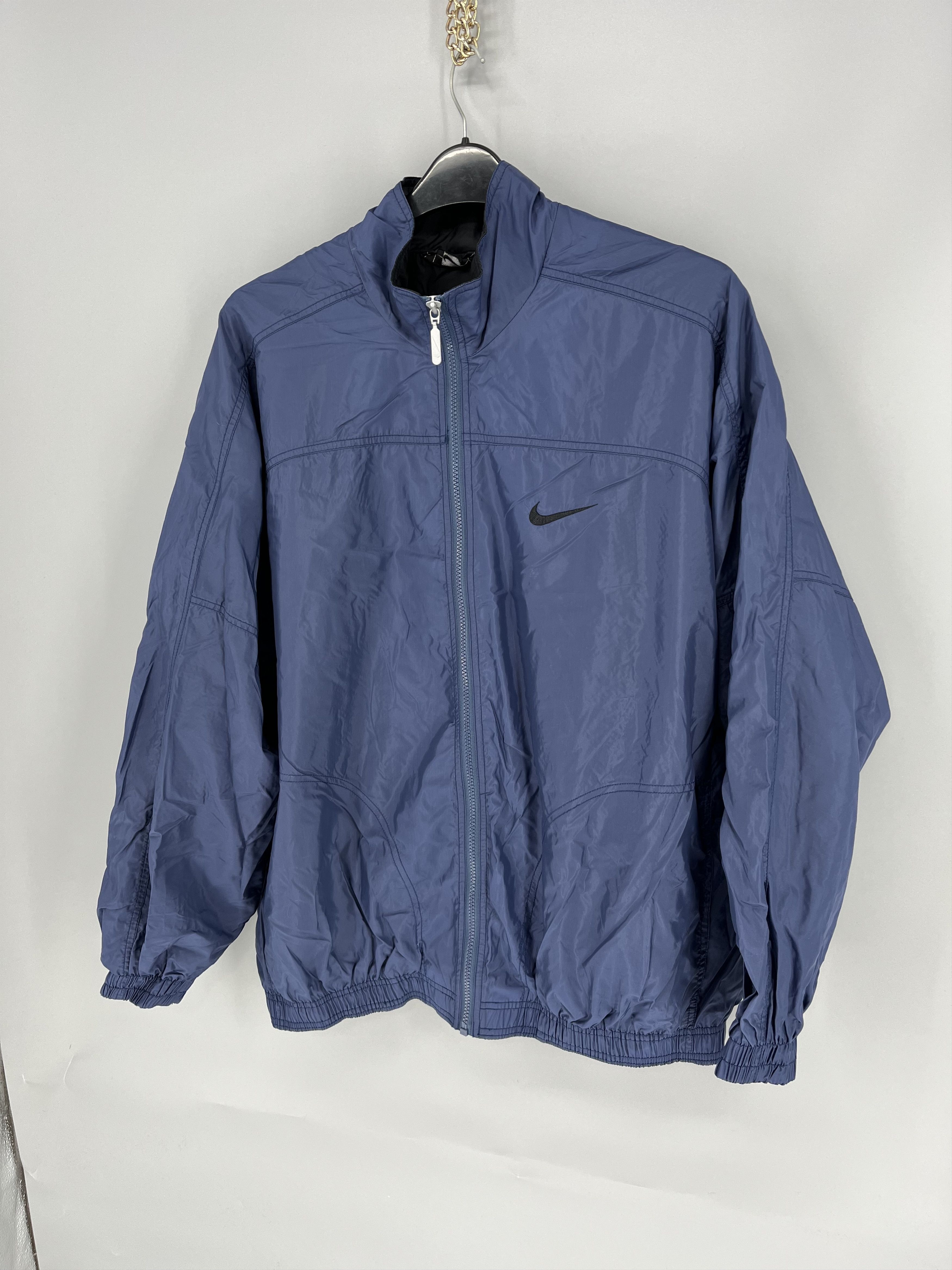 Nike Vintage 90s Nike Y2K big swoosh jacket streetwear rare Size US XL / EU 56 / 4 - 3 Thumbnail