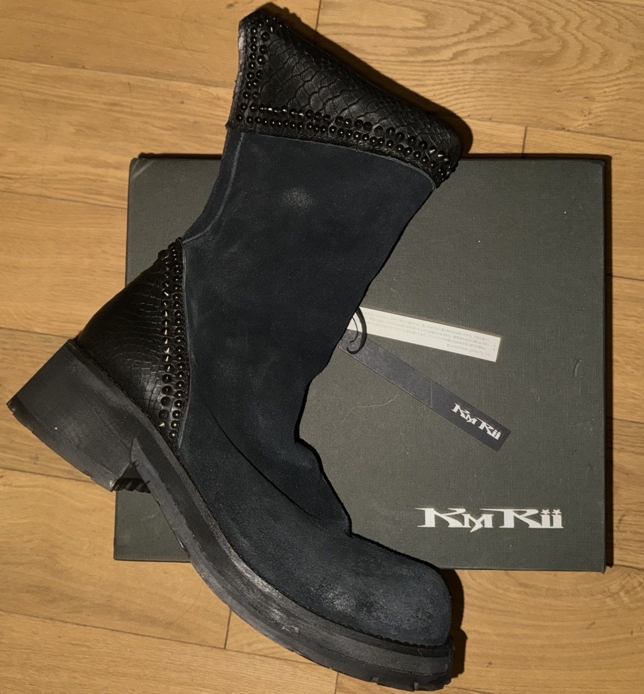 KMRii KMRii Crush Suede Boots- Brand New- Rare Size US 10.5 / EU 43-44 - 1 Thumbnail