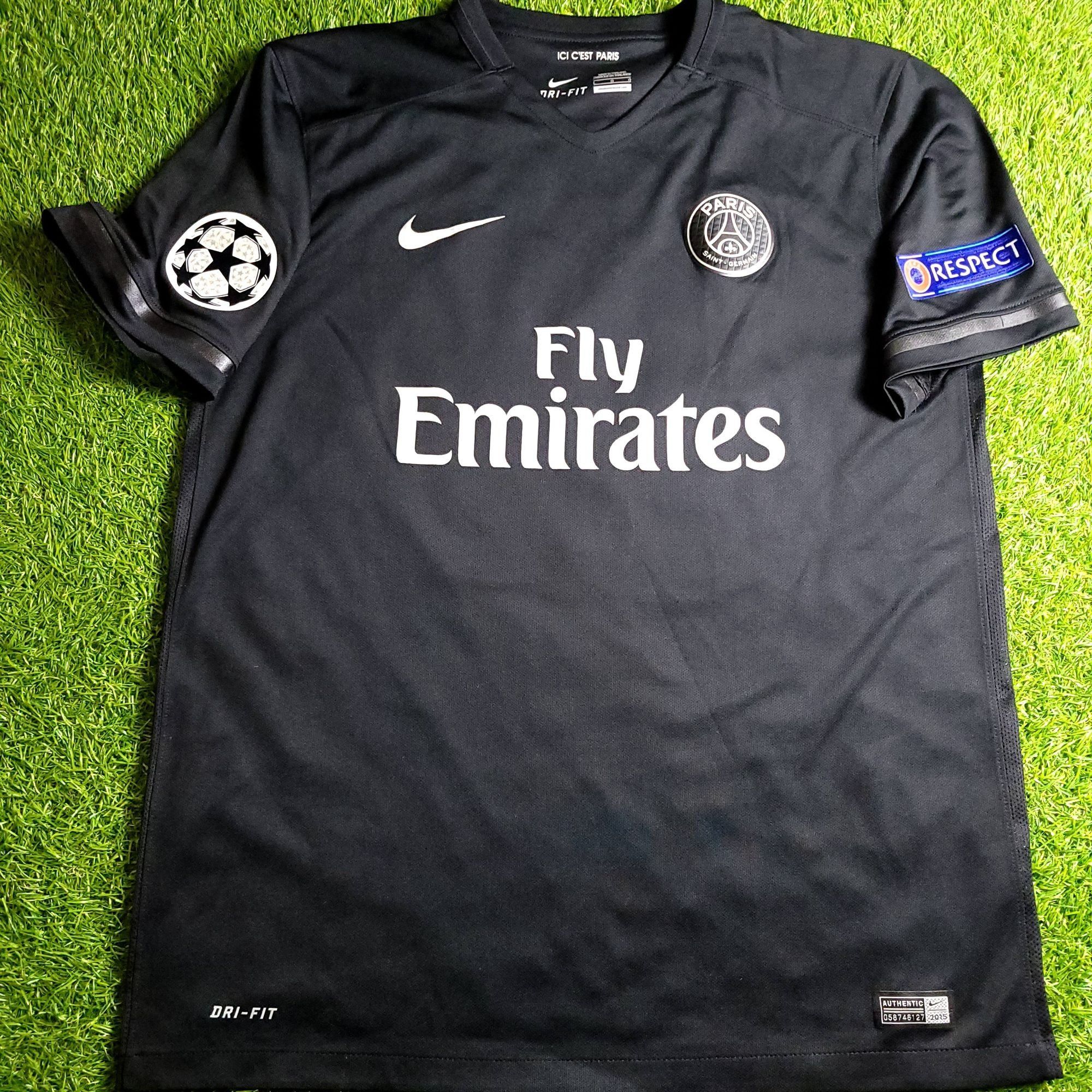 Nike Ibrahimovic PSG 2015 2016 Third Soccer Jersey L Size US L / EU 52-54 / 3 - 2 Thumbnail