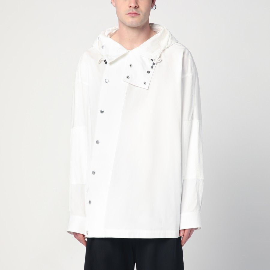 Dries Van Noten o1d2blof0225 Cotton Shirt in White Size US M / EU 48-50 / 2 - 1 Thumbnail