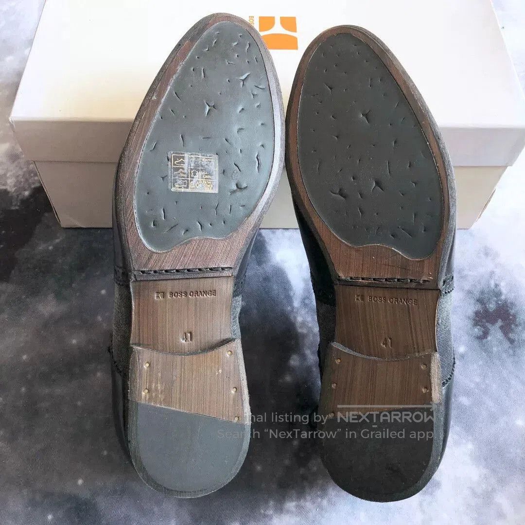 Hugo Boss BOSS ORANGE DILANOS Brogue Denim Shoes. Size US 8 / EU 41 - 7 Thumbnail