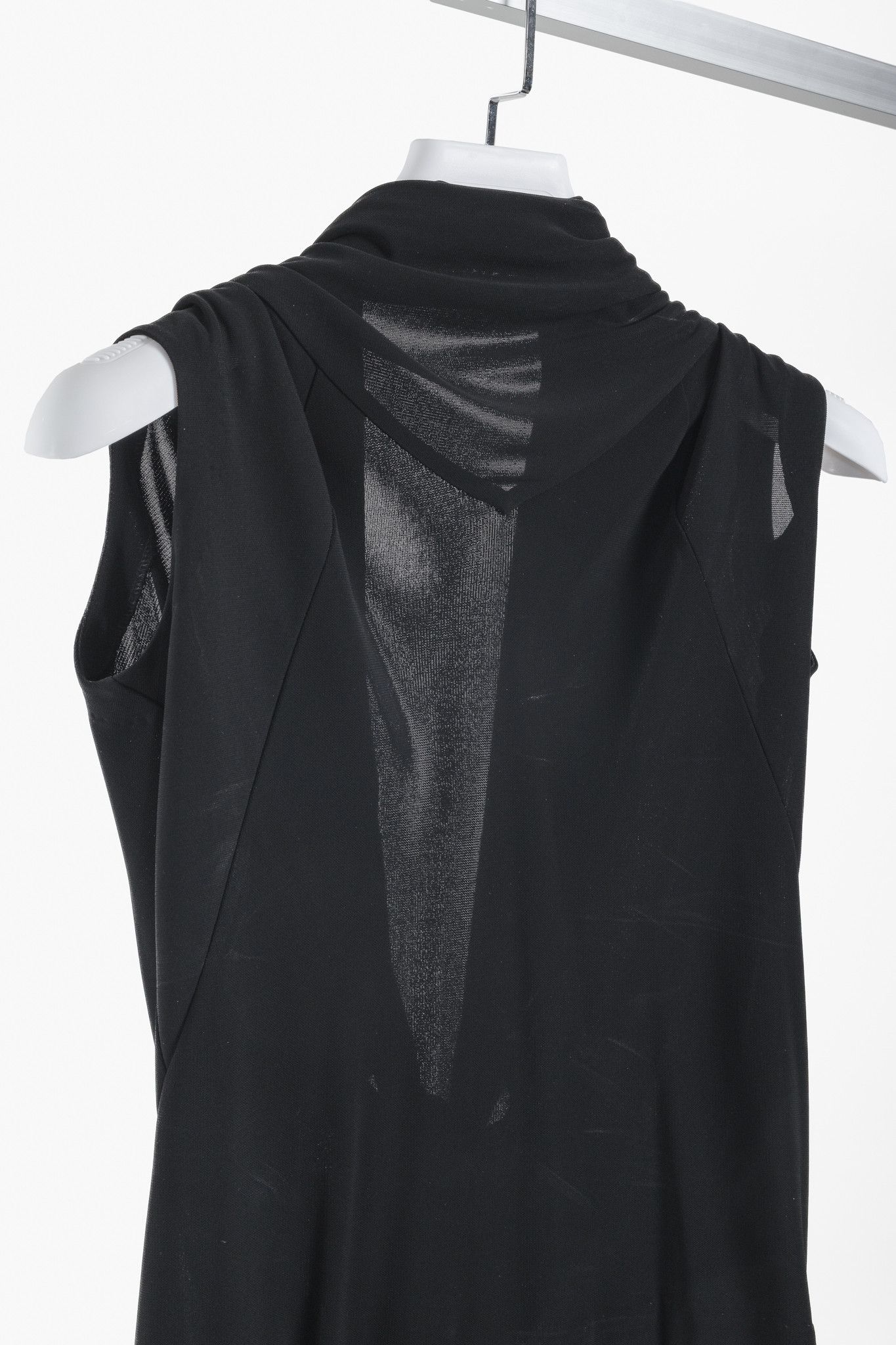 Balenciaga Balenciaga Black Draped Front Tie Top Size S / US 4 / IT 40 - 3 Thumbnail