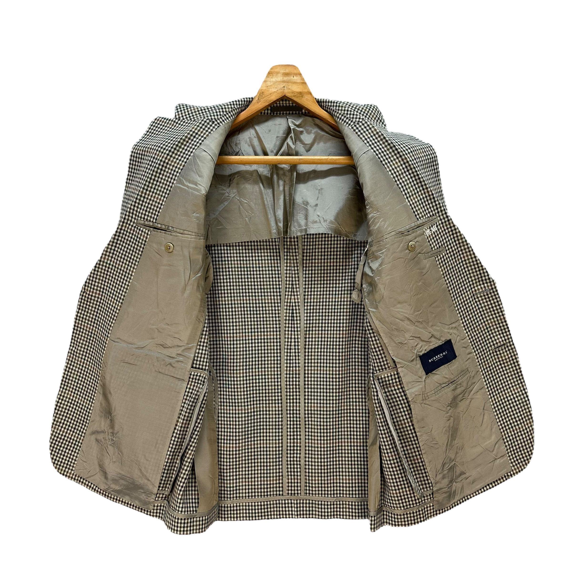 Burberry BURBERRY Small Check Wool Tailored Jacket Blazer #A73-1762 Size 40R - 6 Thumbnail