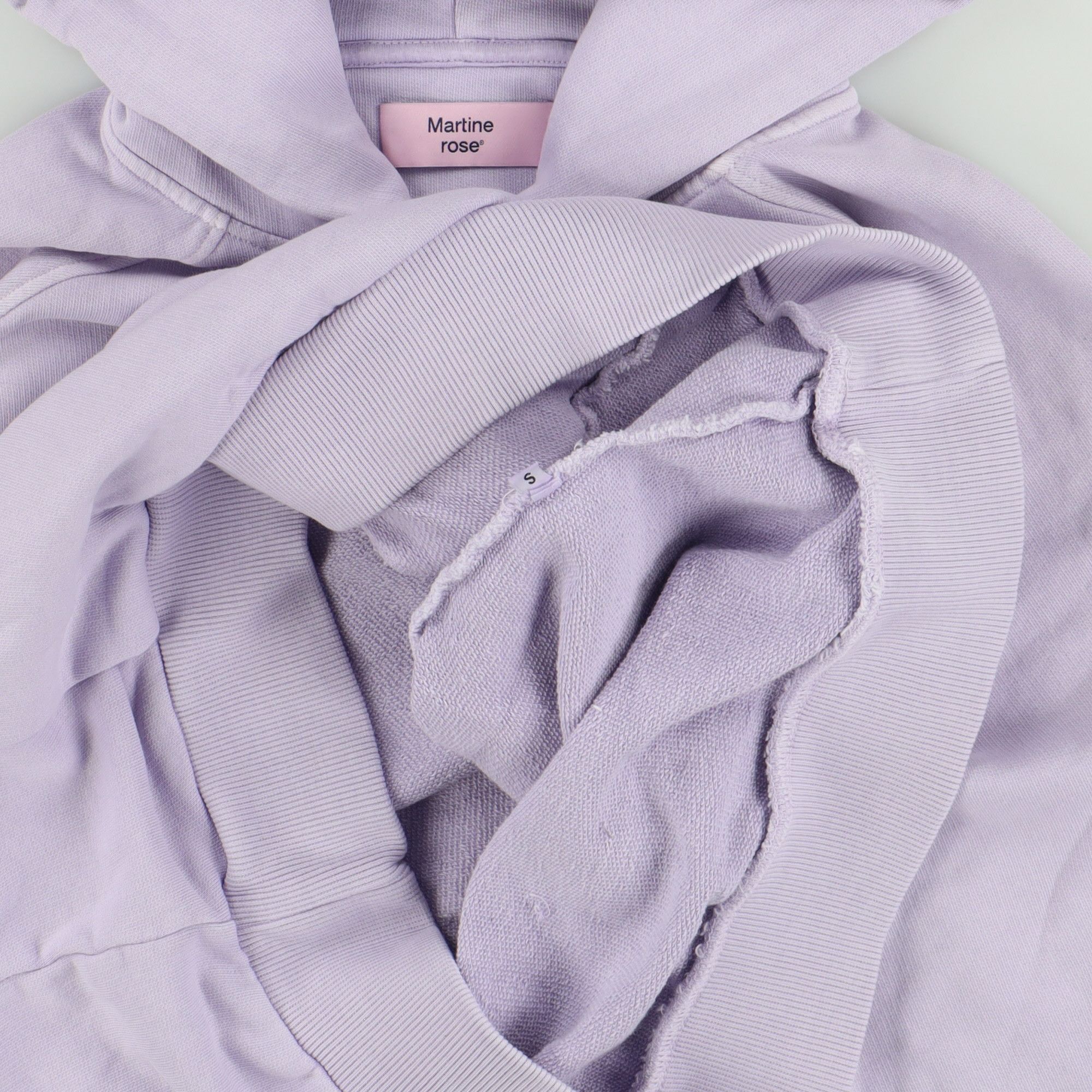 Martine Rose Lilac High on Hope Oversized Raglan Hoodie Size US S / EU 44-46 / 1 - 6 Thumbnail