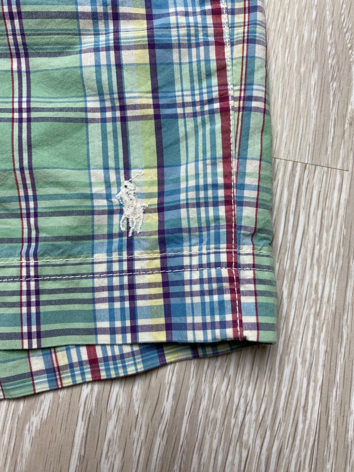 Polo Ralph Lauren Title: Vintage Polo Ralph Lauren Men's Plaid Swim Board Size US 38 / EU 54 - 2 Thumbnail