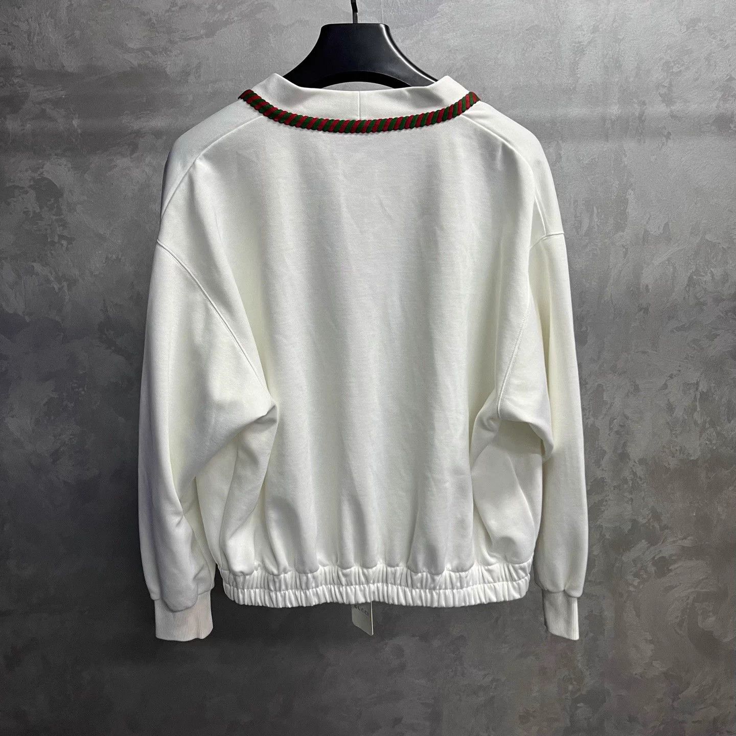 Gucci Gucci white cable-knit embroidered V-neck knit top. Size S / US 4 / IT 40 - 2 Thumbnail