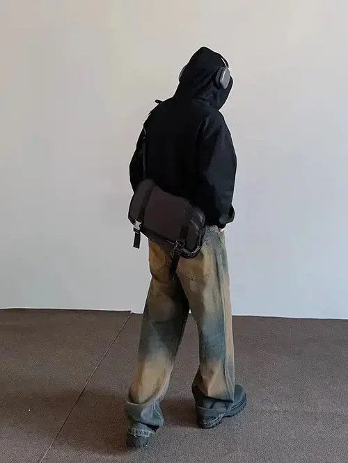 Japanese Brand × Jean Retro heavy industry yellow mud dyed bootcut jeans Size US 32 / EU 48 - 4 Thumbnail