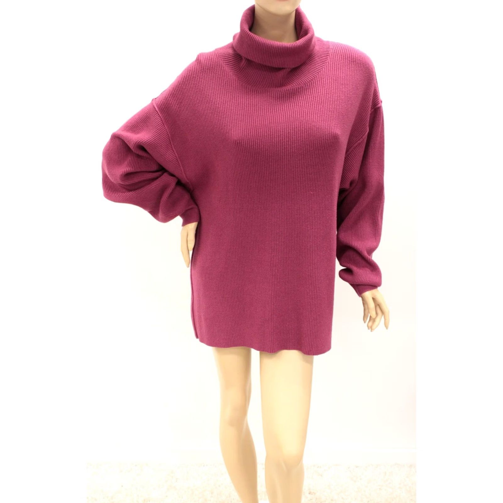 Free People Free People Women's Tunic Sweater in Berry Crush Size Medium Size M / US 6-8 / IT 42-44 - 5 Thumbnail