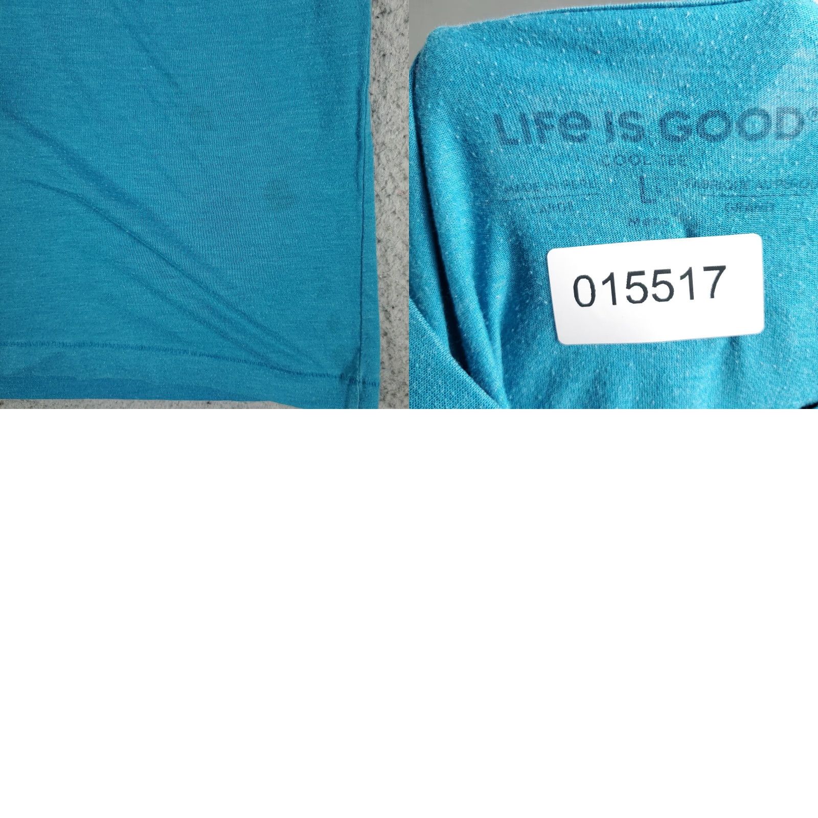 Life is Good Life Is Good T-Shirt Mens Large Blue Casual Short Sleeve Logo Solid Size US L / EU 52-54 / 3 - 8 Thumbnail